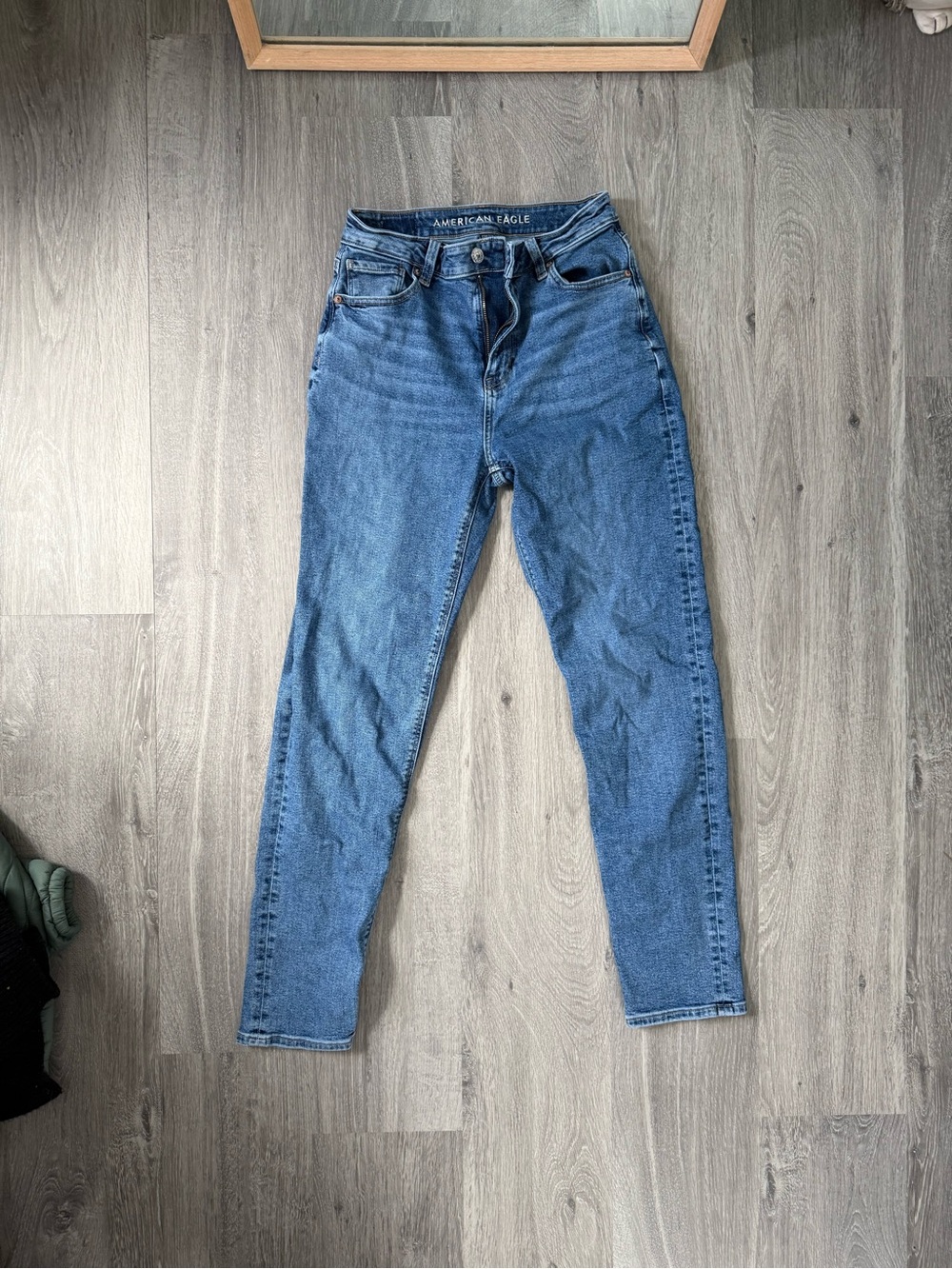 American Eagle Light Blue Denim Jeans with Button Fly